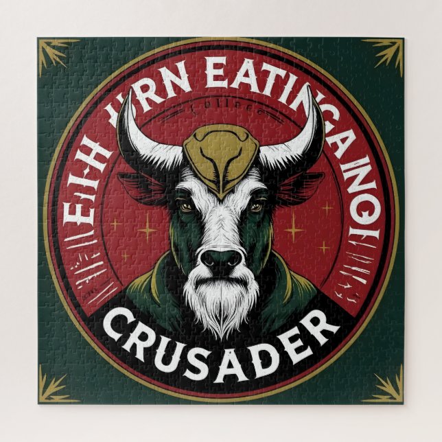 Crusader Bull Warrior Puzzle (Vertikal)