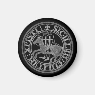 Crusader Templar Knights Siegel Logo Deus Vult old Magnet