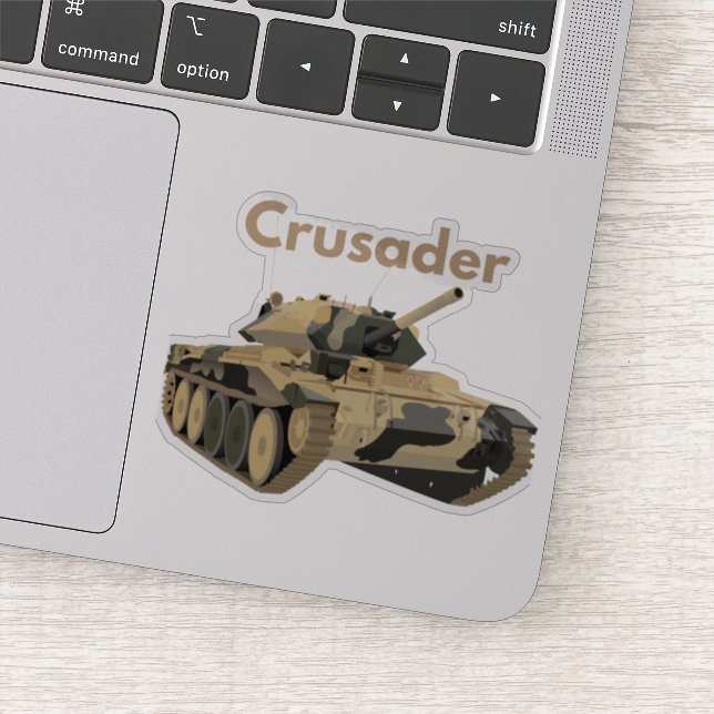 Crusader WW2 Britischer Tank Aufkleber (Detail)
