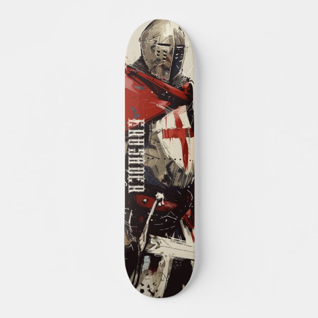 Crusador Warrior Illustration Skateboard (Vorne)