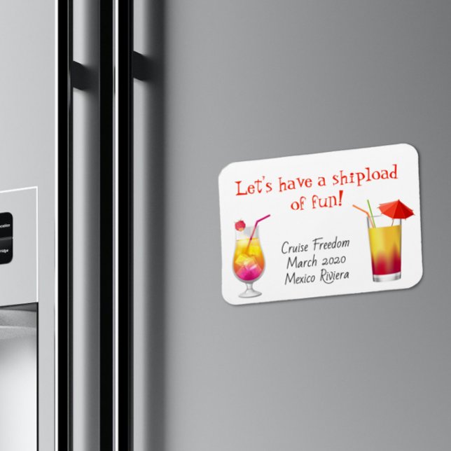 Cruse Door Stateroom Magnet trinkt Cocktails (Von Creator hochgeladen)