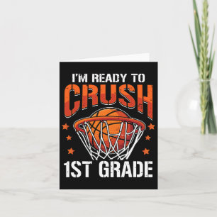 Crush 1. Grade Bysketbyll Byck to School Boys Kind Karte