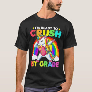 Crush 1. Grade Dabbing Einhorn Zurück zur Schule G T-Shirt