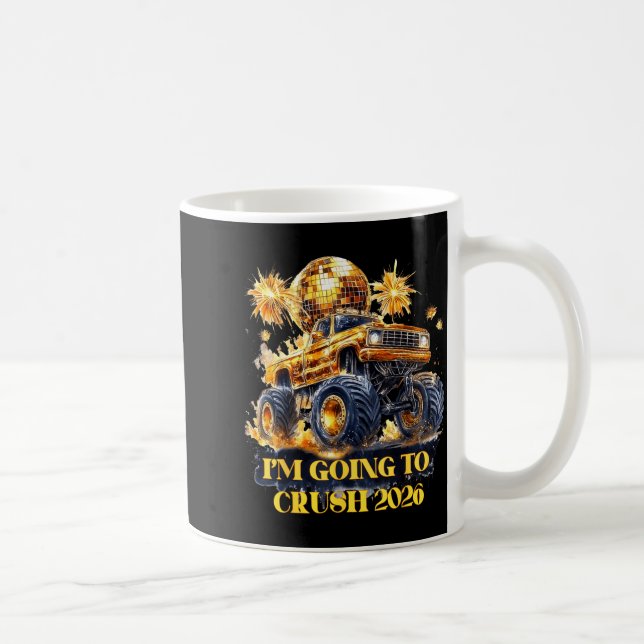 Crush 2026 Monster Truck New Year Party Countdown  Kaffeetasse (Rechts)