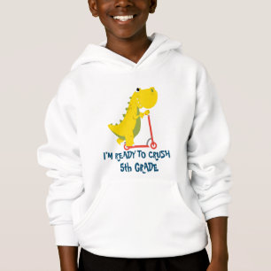 Crush 4. Klasse Fun Dinosaurier Roller Schule Hoodie