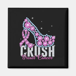 Crush Brustkrebs Bling Ribbon Magnet