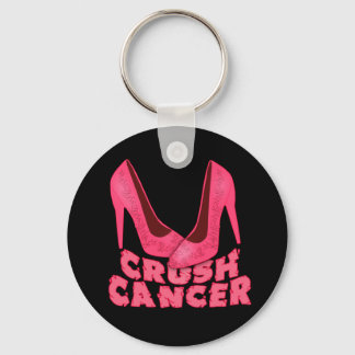 Crush Cancer mit Stilettos Schlüsselanhänger