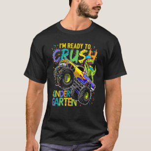 Crush Kindergarten Monster Truck Dinosaurier Zurüc T-Shirt