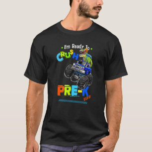 Crush Pre-K Dinosaurier Monster Truck zurück zur S T-Shirt