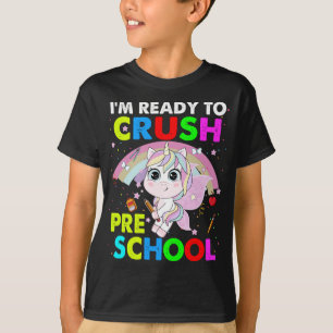 Crush Preschool Unicorn Zurück zu Schuljungen T-Shirt