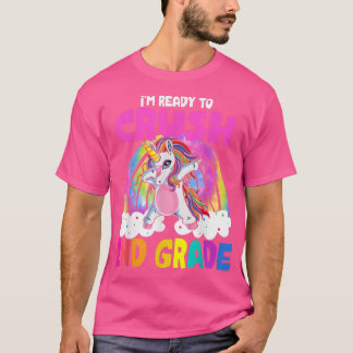 Crush Second 2nd Grade Dabbing Unicorn Back to Sch T-Shirt