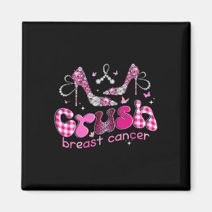 Crush Wear Pink Breast Cancer Awareness Pink Ribbo Magnet