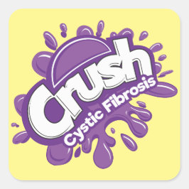Crush-zystische Fibrose Quadratischer Aufkleber