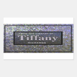 Crushed Abologne Look Rechteckiger Aufkleber