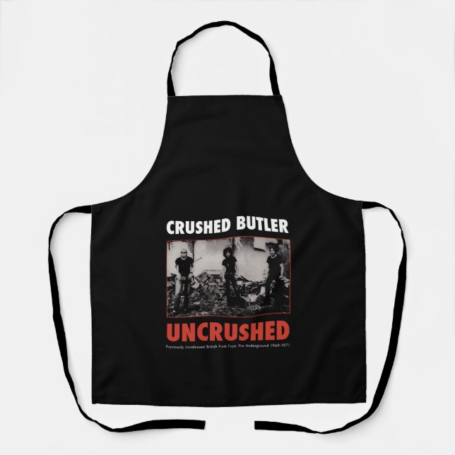 Crushed Butler Heavy Metal Schürze (Vorderseite)