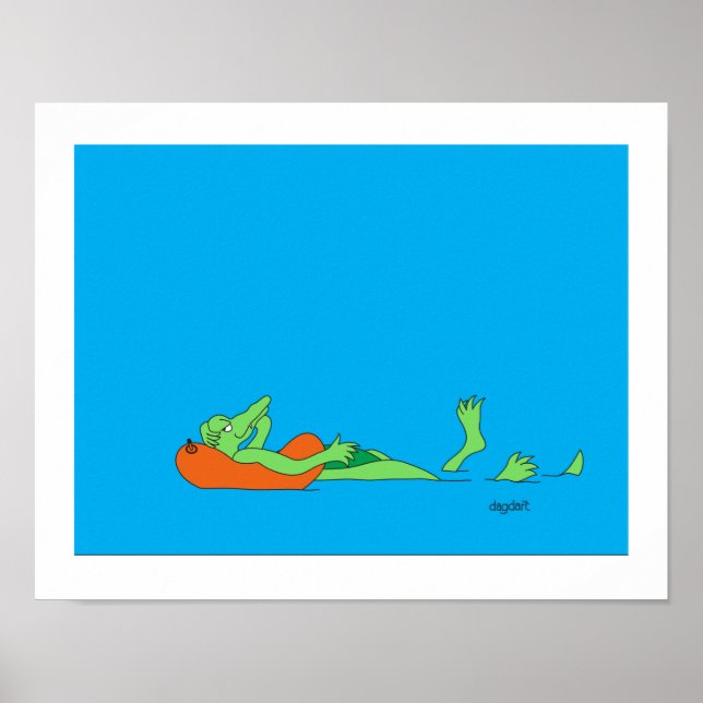 Crusing Gator 11x14 Poster Print (Vorne)