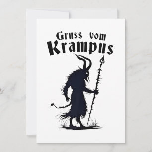 Cruss Vom Krampus Christmas Xmas Devil Spooky Einladung
