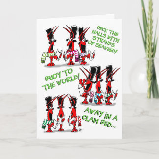 Crustacean Carols! Feiertagskarte