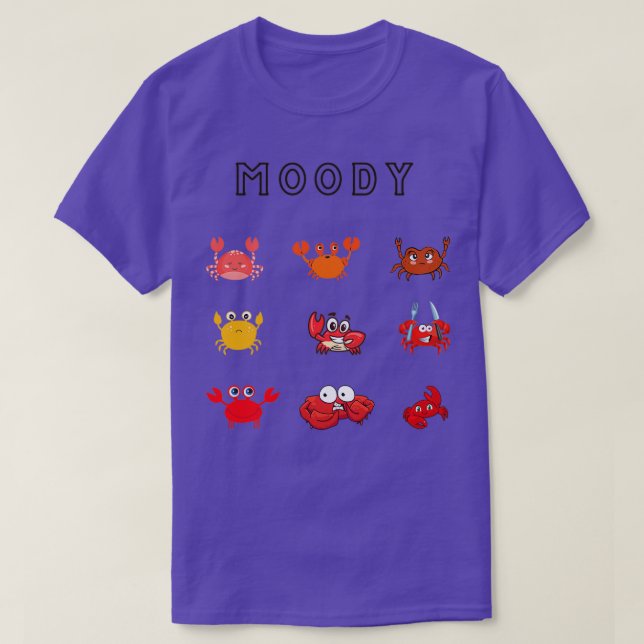 Crustacean Core Moody Crab T-Shirt (Design vorne)