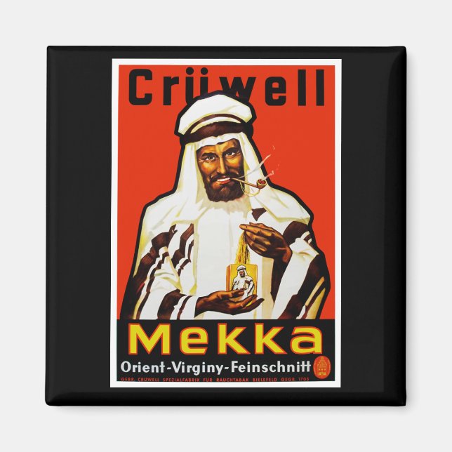 Cruwell Mekka Tobacco Magnet (Vorne)