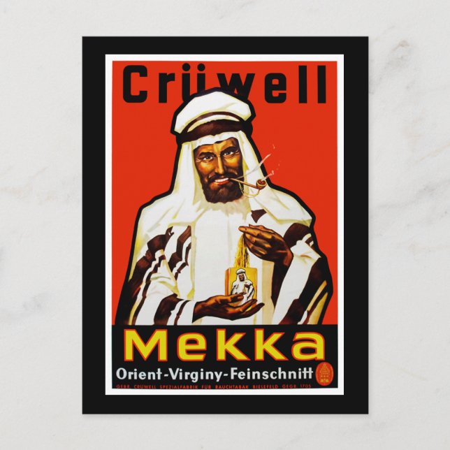 Cruwell Mekka Tobacco Postkarte (Vorderseite)