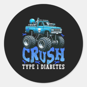 Cruype 1 Diabetes Awareness T1d Diabetikermonster Runder Aufkleber