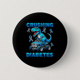 Cruype 1 Diabetes Awareness T1d Dinosaurier Monste Button