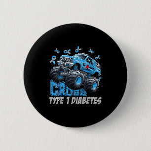 Cruype 1 Diabetes Awareness T1d Warrior Monster Tr Button