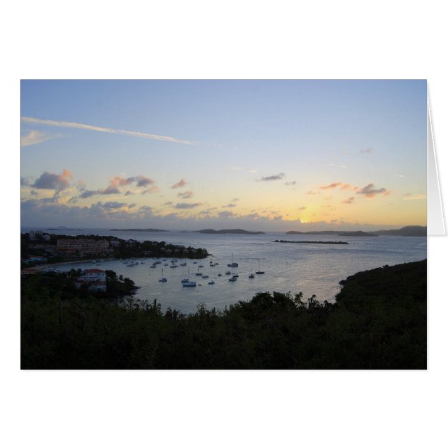 Cruz Bay Sunset, St. John, USA.V.I. (Vorderseite (Horizontal))
