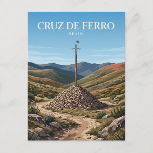 Cruz de Ferro Foncebadón Spanien Postkarte