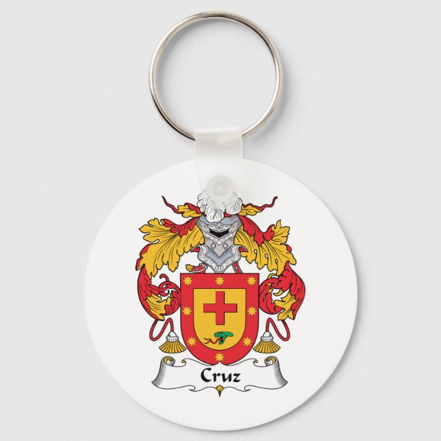Cruz Familienwappen Schlüsselanhänger (Vorderseite)