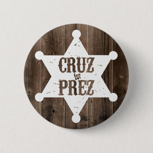 Cruz für Prez Stern - Ted Cruz für Präsident Button