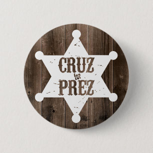 Cruz für Prez Stern - Ted Cruz für Präsidenten Button