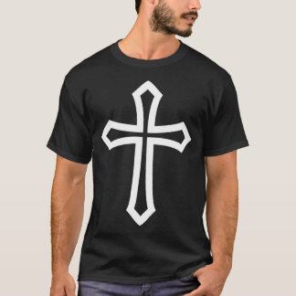 cruz ponta seta vazada branca maior T-Shirt