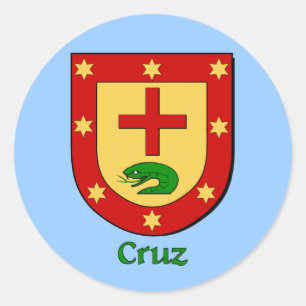 Cruz-Schildkleber Runder Aufkleber