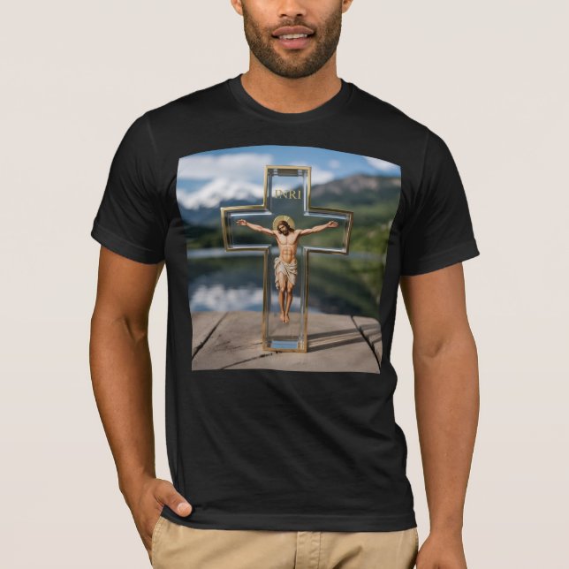 Cruz transparente INRI T-Shirt (Vorderseite)