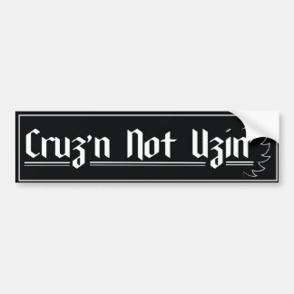 Cruzin nicht Uzin AA/NA Slogan-Autoaufkleber Autoaufkleber