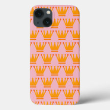 Crwon Case Queen Gold Pink iPhone / iPad Gehäuse