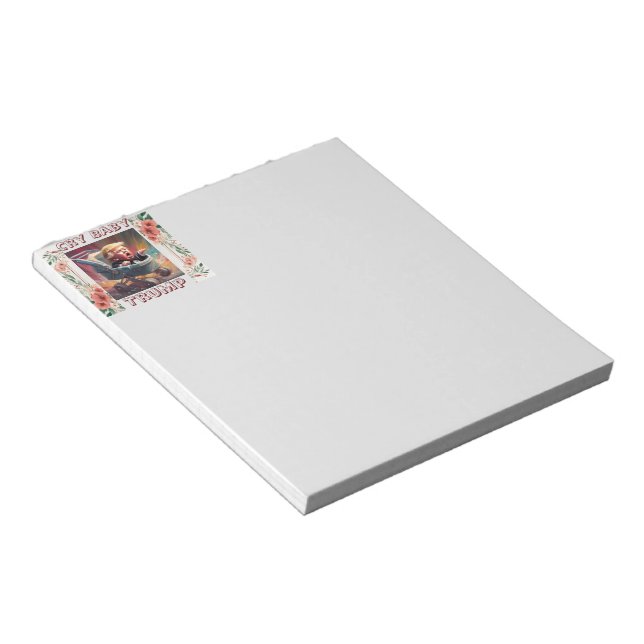 Cry Baby Trump Notepad Notizblock (angewinkelt)