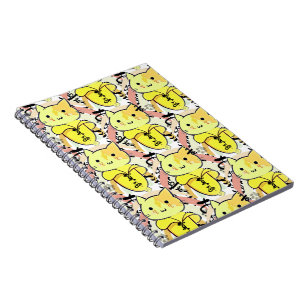Cry Banana Cat Pattern Notizblock