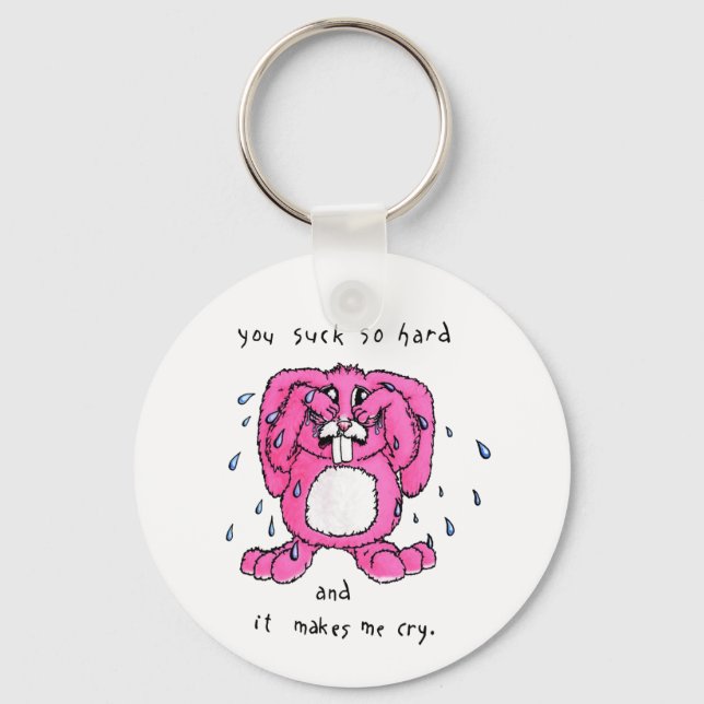 Cry Bunny Schlüsselanhänger (Vorderseite)