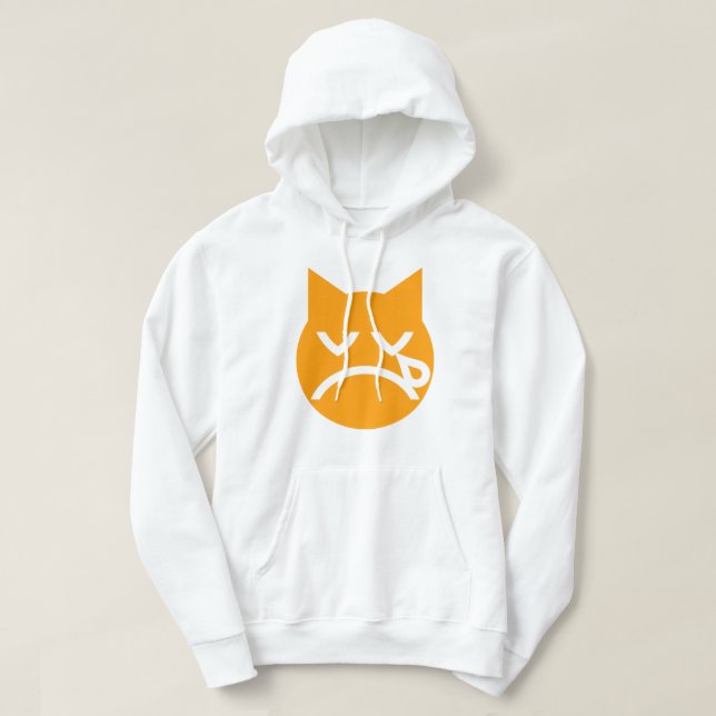 Cry Emoji Cat Hoodie (Design vorne)