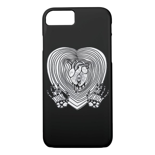 Cry Heart Classic - Skeleton Handherz Case-Mate iPhone Hülle (Rückseite)