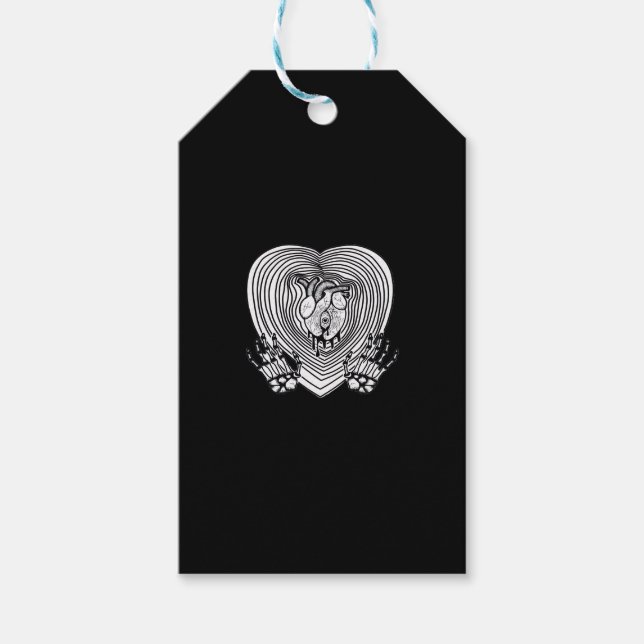 Cry Heart Classic - Skeleton Handherz Geschenkanhänger (Vorderseite)