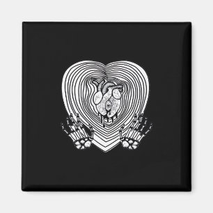 Cry Heart Classic - Skeleton Handherz Magnet
