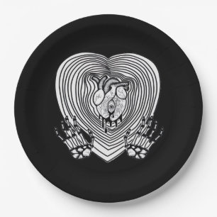 Cry Heart Classic - Skeleton Handherz Pappteller