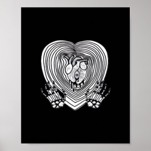 Cry Heart Classic - Skeleton Handherz Poster