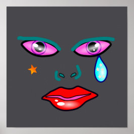 Cry Pop Art Rockstar Poster