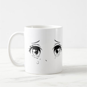 Crying Anime Eyes Tasse – Ästhetisches Sadcore Des