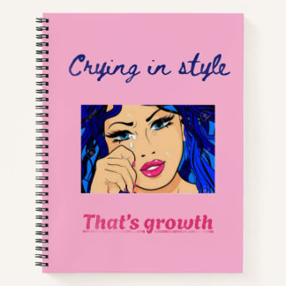 Crying in Style Notebook – Aesthetic Journal Notizbuch